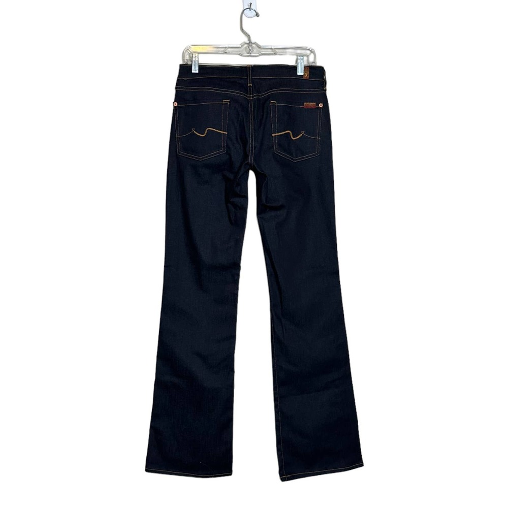 7 for all mankind blue dark wash bootcut women jeans size 28 - Picture 6 of 10